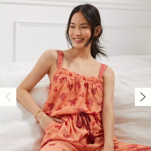 Anthropologie Clementine Floral Tiered
Babydoll Boho Lounge Tank Top size XL. - Picture 3 of 11